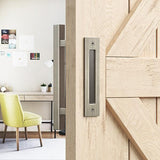 Brushed Bronze Square Barn Door Handle Kit (Double Sided)