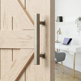 Brushed Bronze Square Barn Door Handle Kit (Double Sided)
