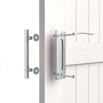 Steel Round Barn Door Handle Kit (Double Sided)