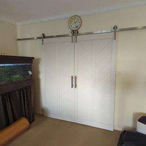 Stainless Steel Classic Side Mount Barn Door Hardware