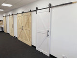 White Barn Door-British Brace - Barn Door Outlet