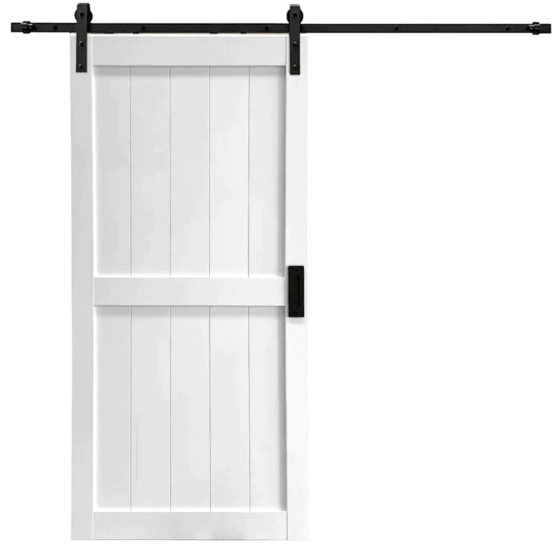 White Barn Door-Middle bar - Barn Door Outlet