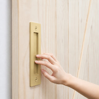 Brushed Gold Barn Door Handles