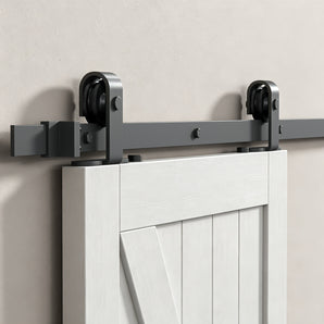 Gunmetal Top Mount Barn Door Hardware