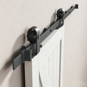 Gunmetal Top Mount Barn Door Hardware