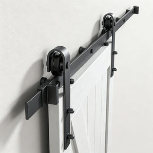 Gunmetal Side Mount Barn Door Hardware