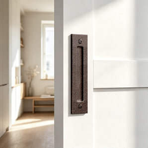Rustic Hammered Auburn Barn Door Handle - R005