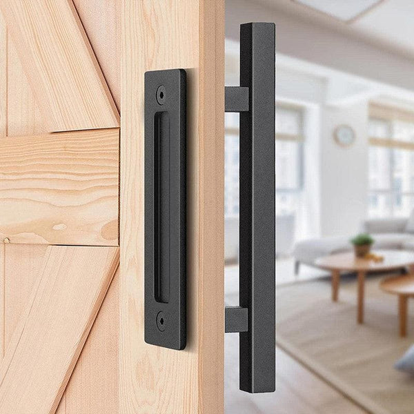 Square Barn Door Handle Kit (Double Sided)