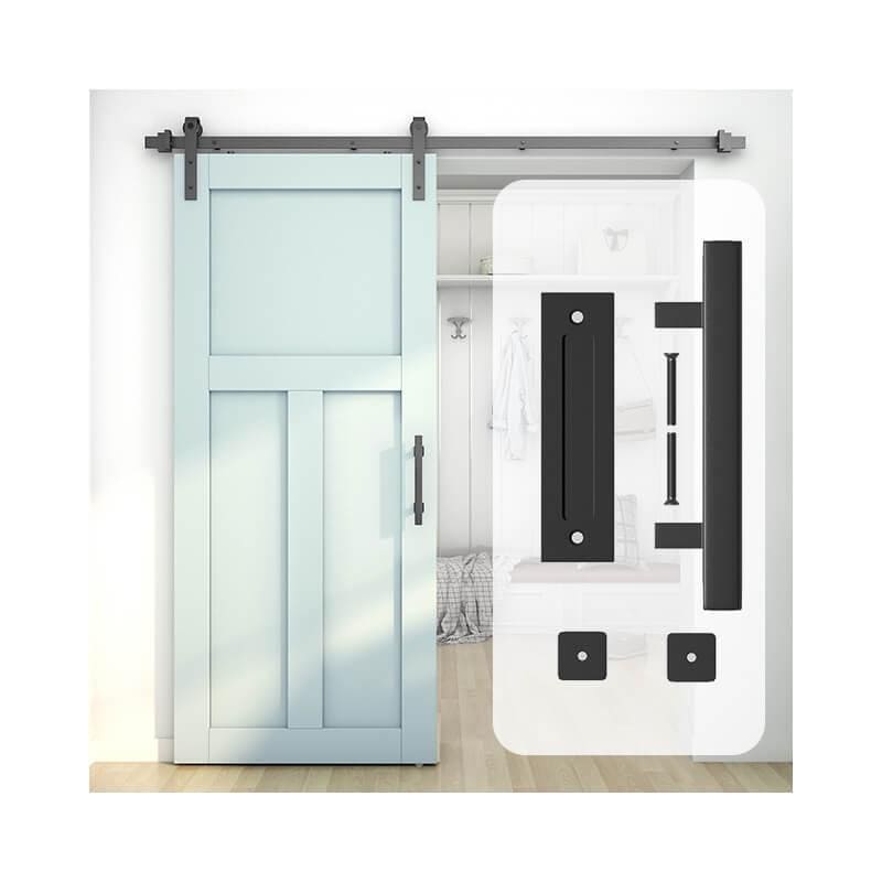 Square Barn Door Handle Kit (Double Sided)