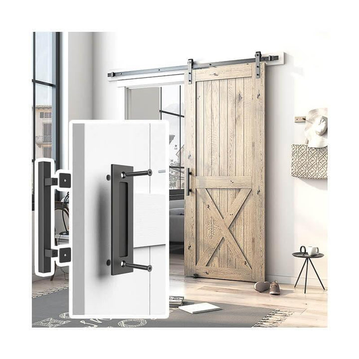 Square Barn Door Handle Kit (Double Sided)