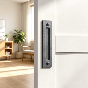 Textured Grey Barn Door Handle - H005