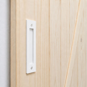 White Barn Door Handle - W005