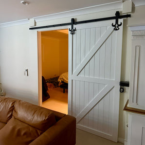 White Barn Door-Double Z