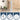 White Square Barn Door Handle Kit (Double Sided)