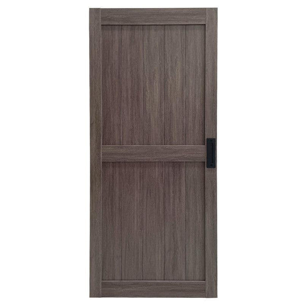 Charcoal Grey Barn Door-Middle Bar - Barn Door Outlet