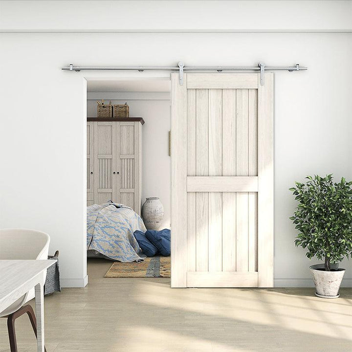 Modern Stainless Steel Classic Side Mount Barn Door Hardware - Barn Door Outlet