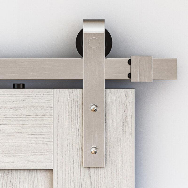 Stainless Steel Classic Side Mount Barn Door Hardware - Barn Door Outlet