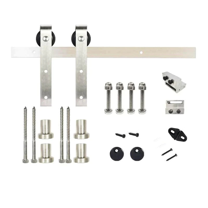 Stainless Steel Classic Side Mount Barn Door Hardware - Barn Door Outlet