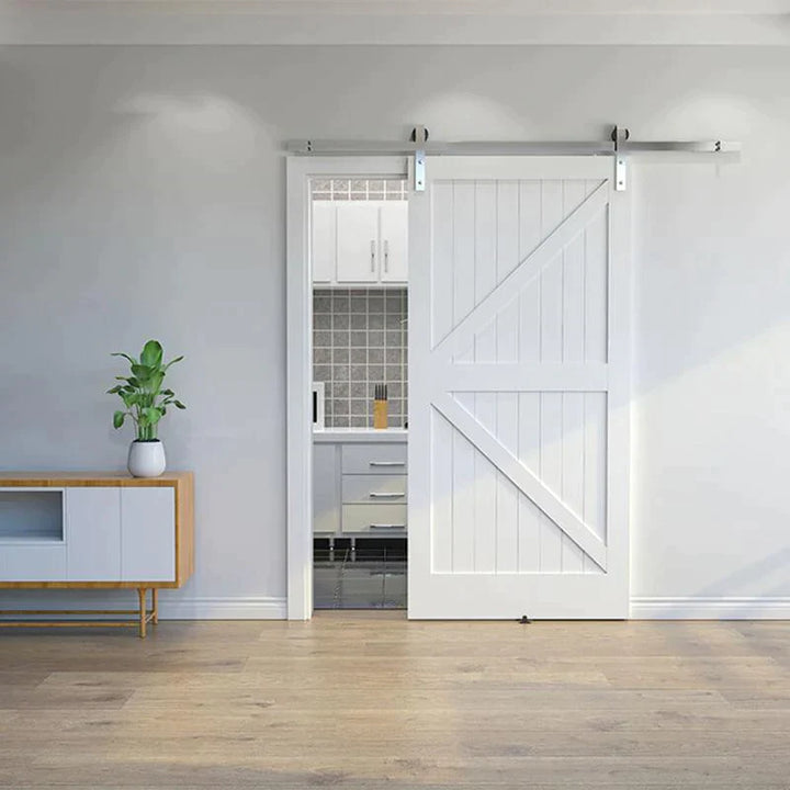 Stainless Steel Classic Side Mount Barn Door Hardware - Barn Door Outlet