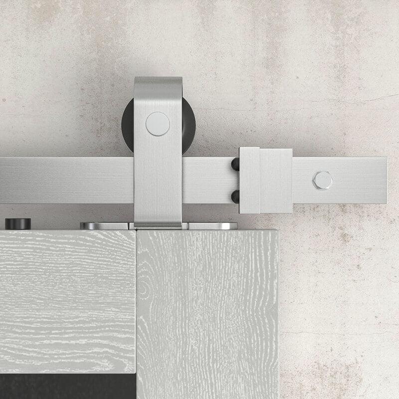 Stainless Steel Classic Top Mount Barn Door Hardware | Barn Door Outlet