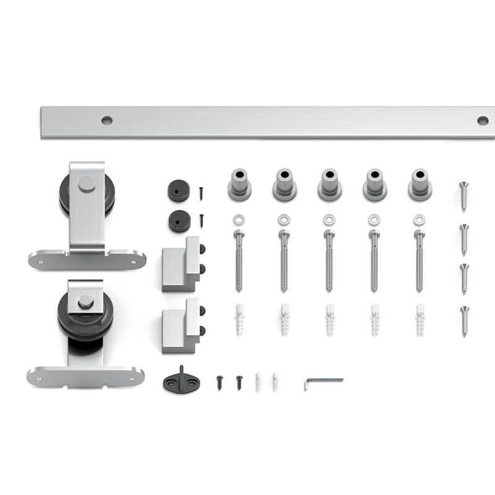 Stainless Steel Classic Top Mount Barn Door Hardware - Barn Door Outlet