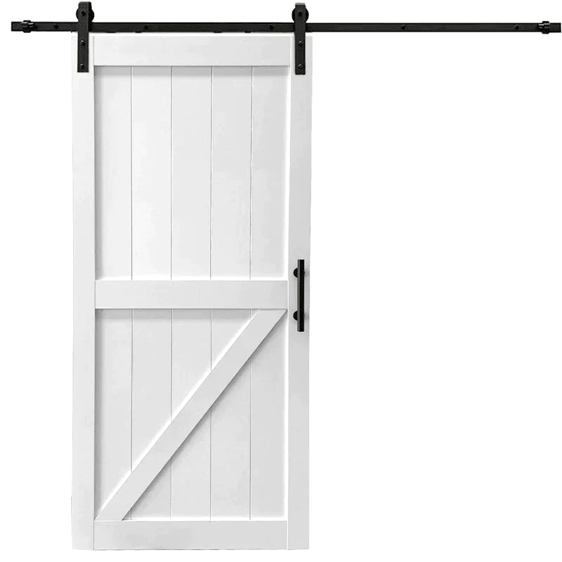 White Barn Door-Bottom Z - Barn Door Outlet
