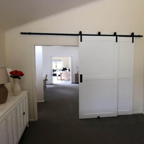 White Barn Door-Middle bar
